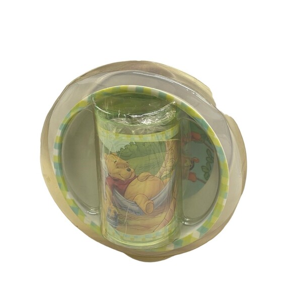 Zak Designs Disney's Winnie the Pooh 3 Piece Dinnerware Set Plate/Bowl/Tumbler - Picture 5 of 15